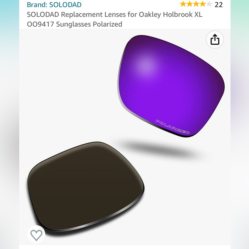 Replacement Lenses for Oakley Holbrook XL 009417 Sunglasses